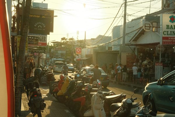 Seminyak street life — upscale dining, restaurants and sunset coast